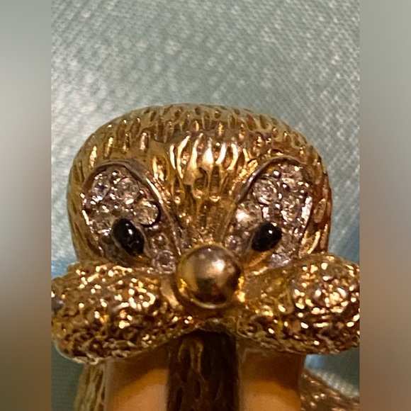 Vintage JOMAZ walrus with rhinestone brooch - Picture 2 of 7